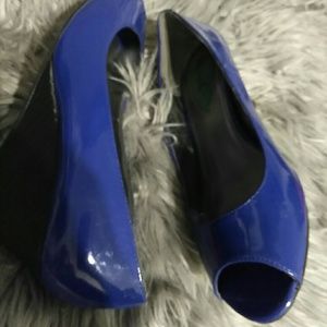 Royal blue wedge( final sale)
